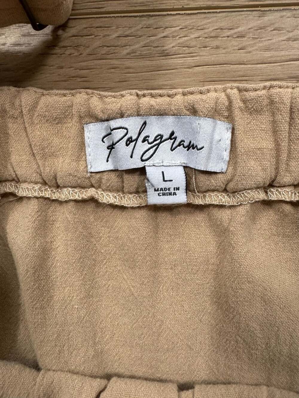 Polagram Beige Tiered Midi Pinafore Dress with Pockets - Picture 9 of 15